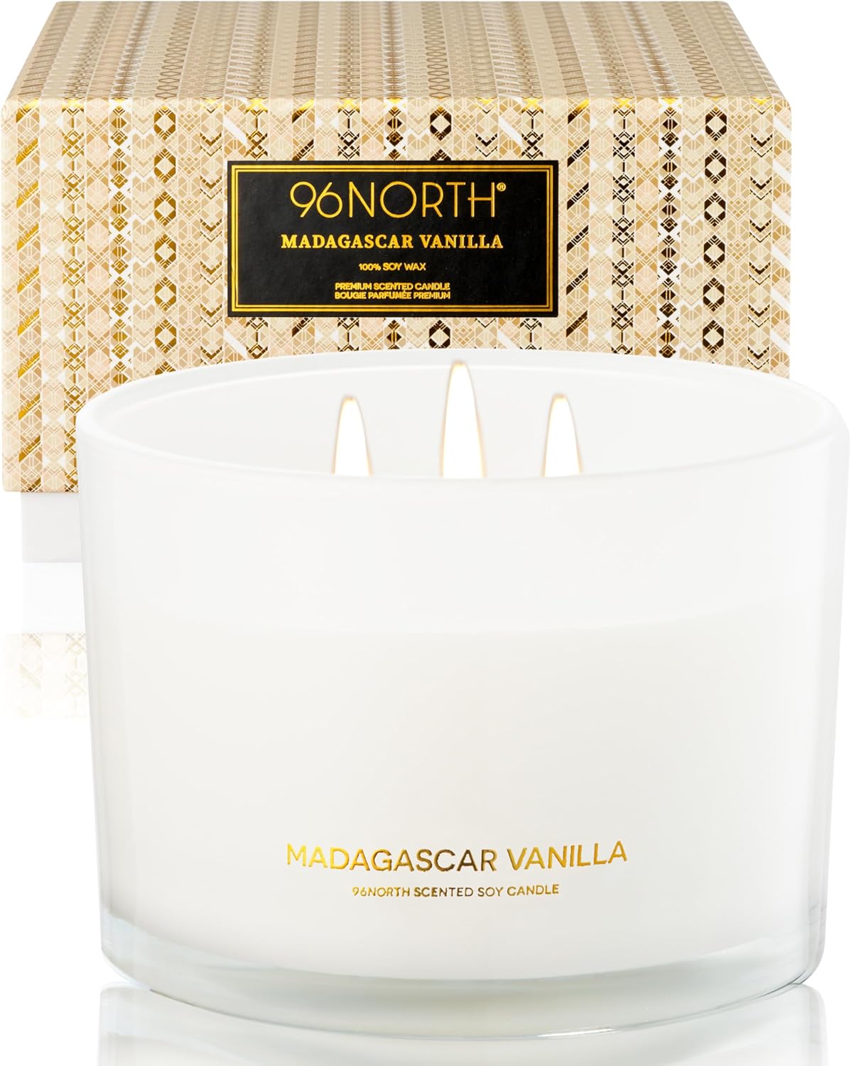 Home Fragrances - Luxury Vanilla Soy Candle, Large 3