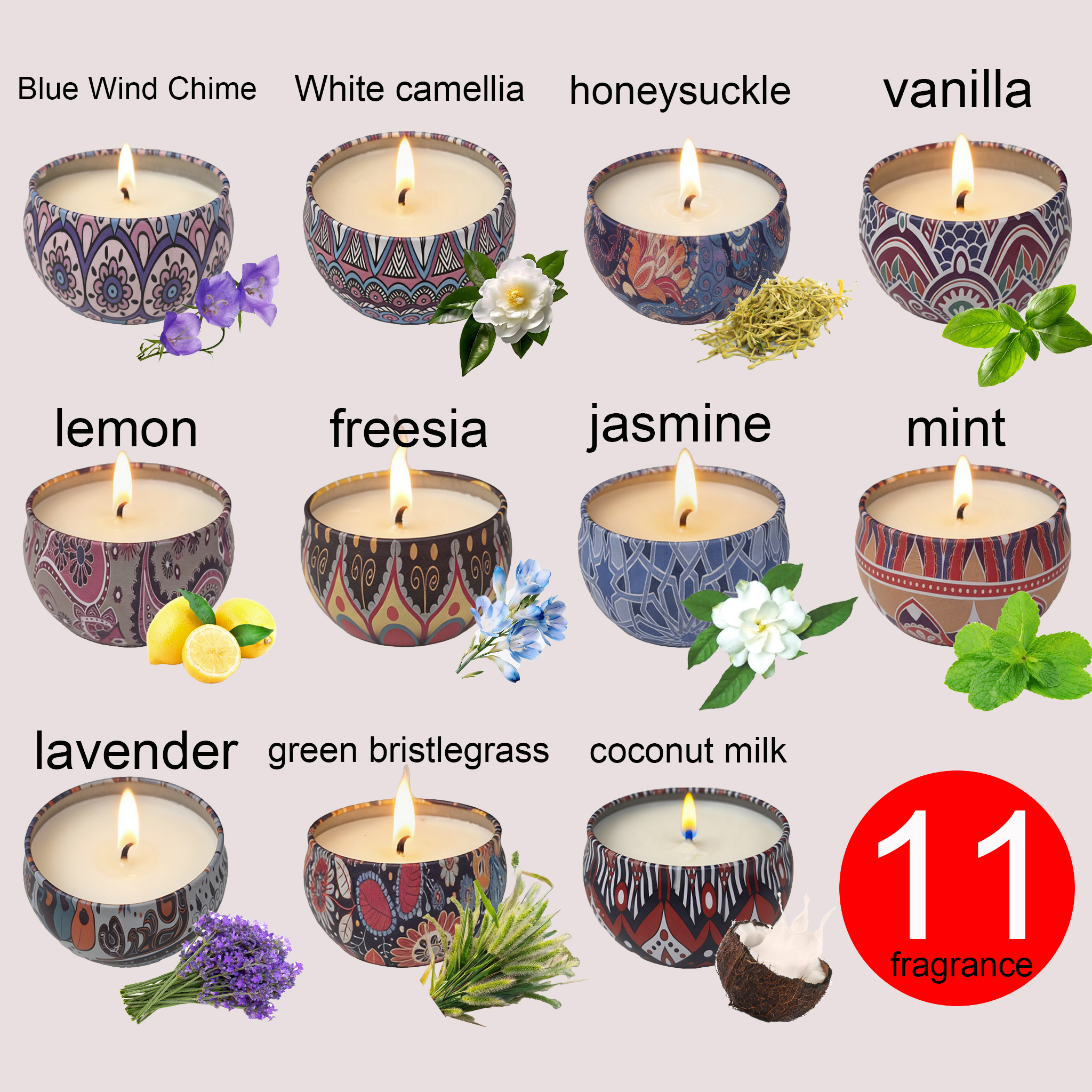 Home Fragrance Rituals - 1 Pack of Ham-Scented Aromatherapy Candles,