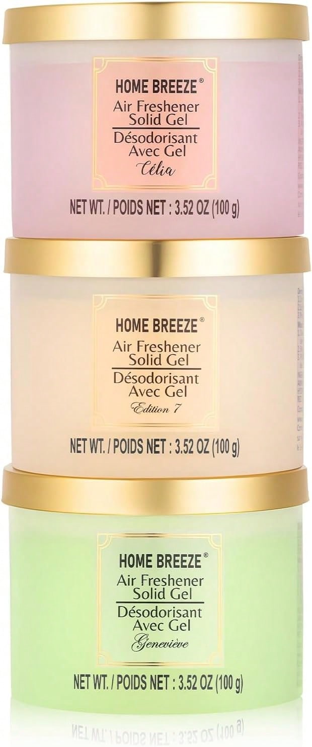 Home Fragrance No 3 - 3Pcs Solid Gel Air Freshener 3