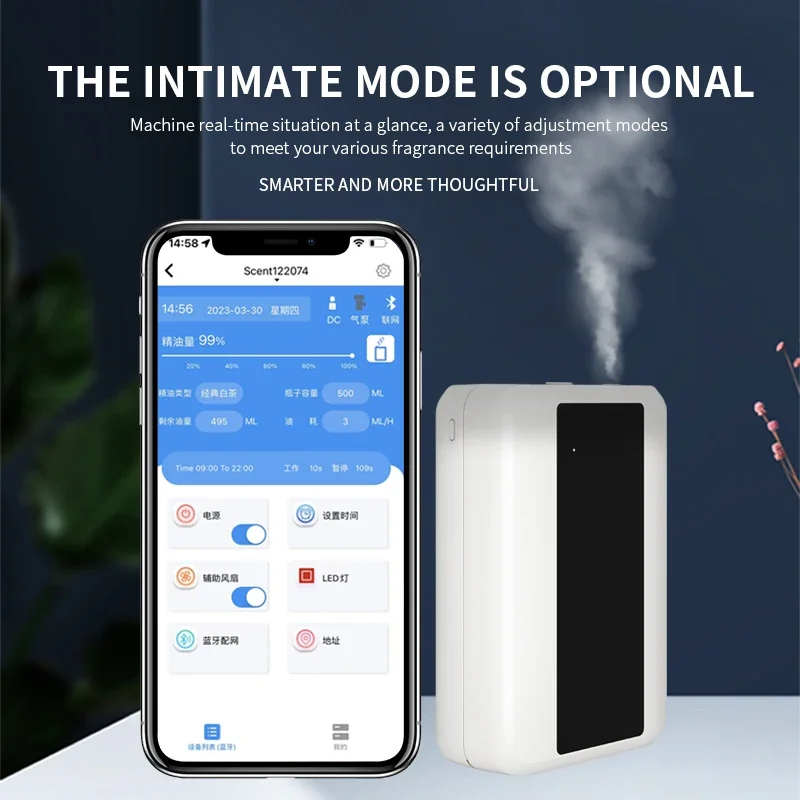 Bluetooth WIFI Aroma Diffuser  - Home Fragrance Hotel ulasan dan harga