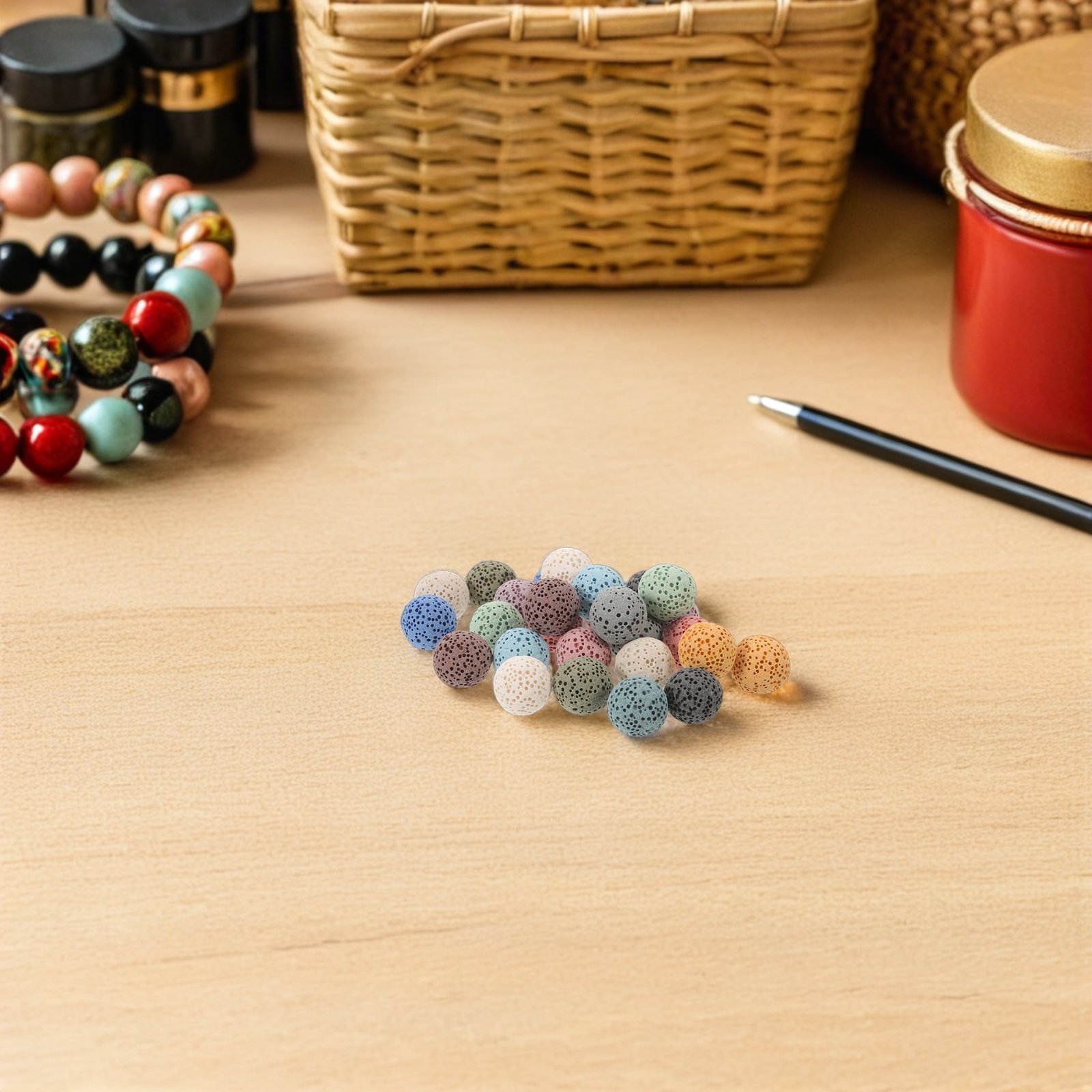 26Pcs Volcanic Rock Aromathera - Home Fragrance Flowers ulasan dan harga