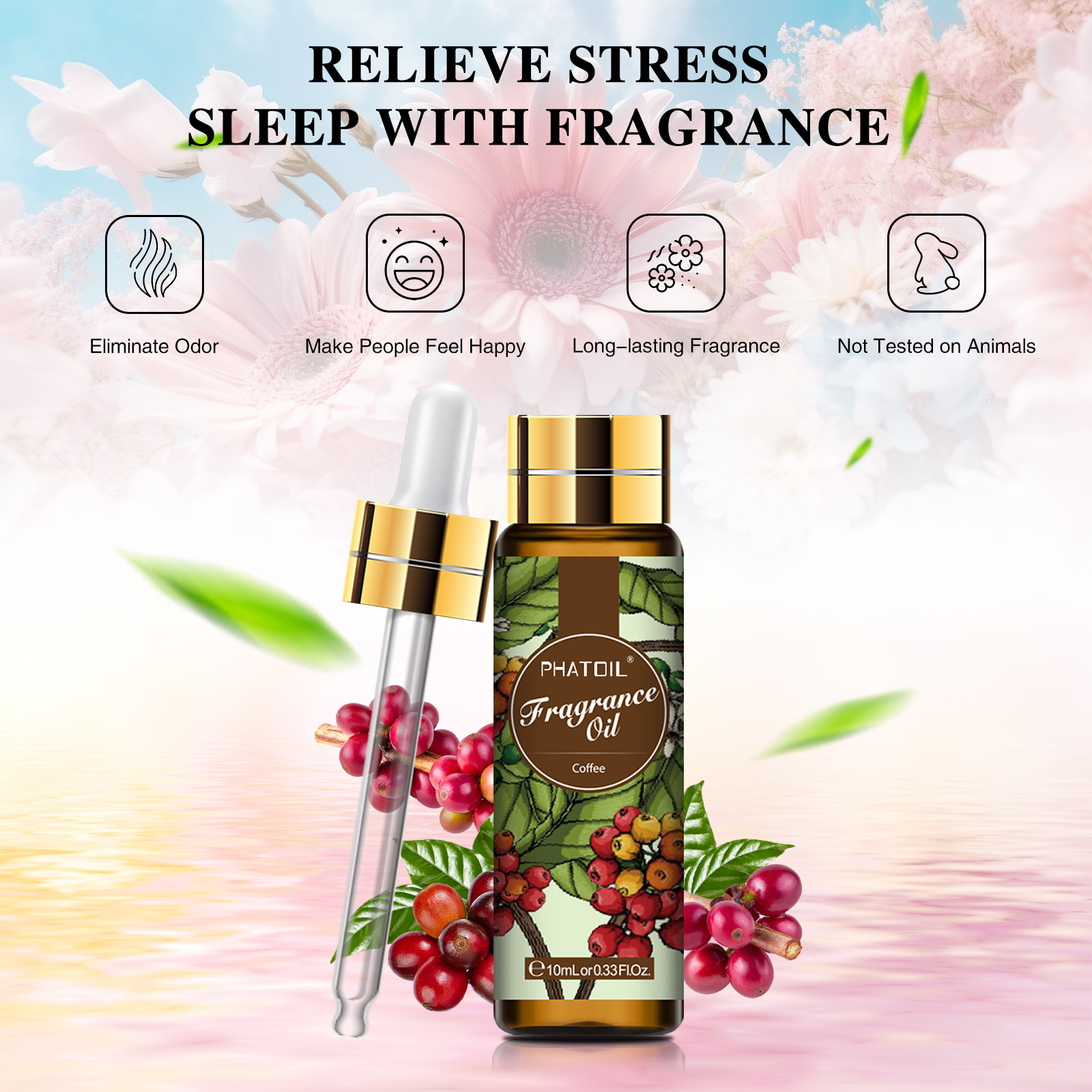 10ml with Dropper Coffee Sea B - Home Fragrance Fresh Linen ulasan dan harga