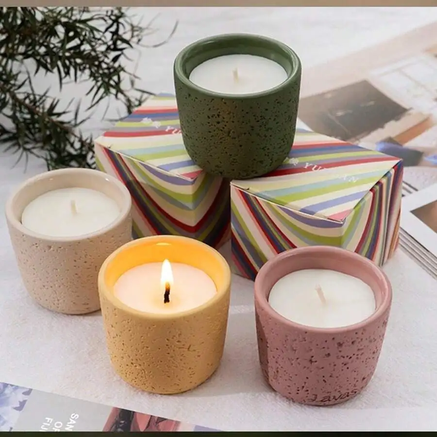 Scented Candle In Concrete Cup - Home Fragrances ulasan dan harga