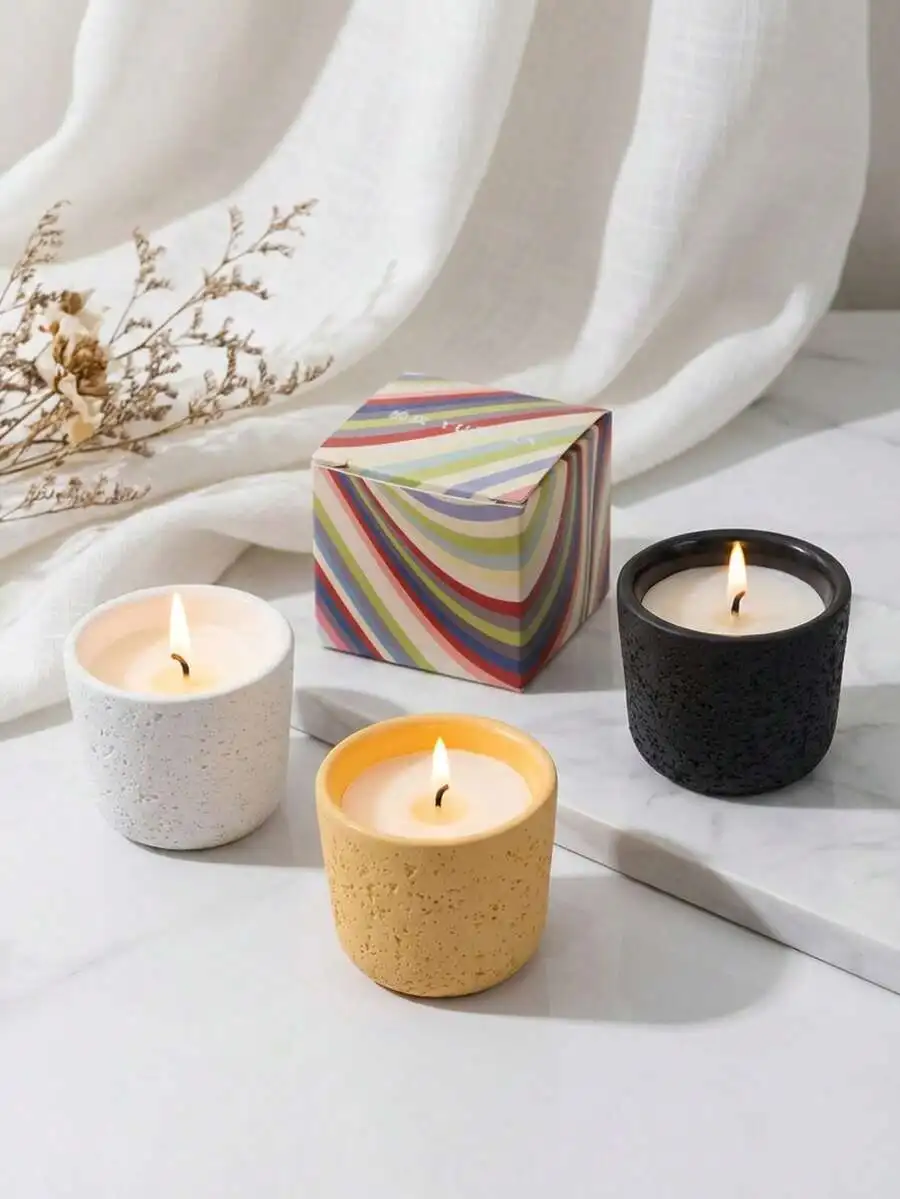 Scented Candle In Concrete Cup - Home Fragrances ulasan dan harga