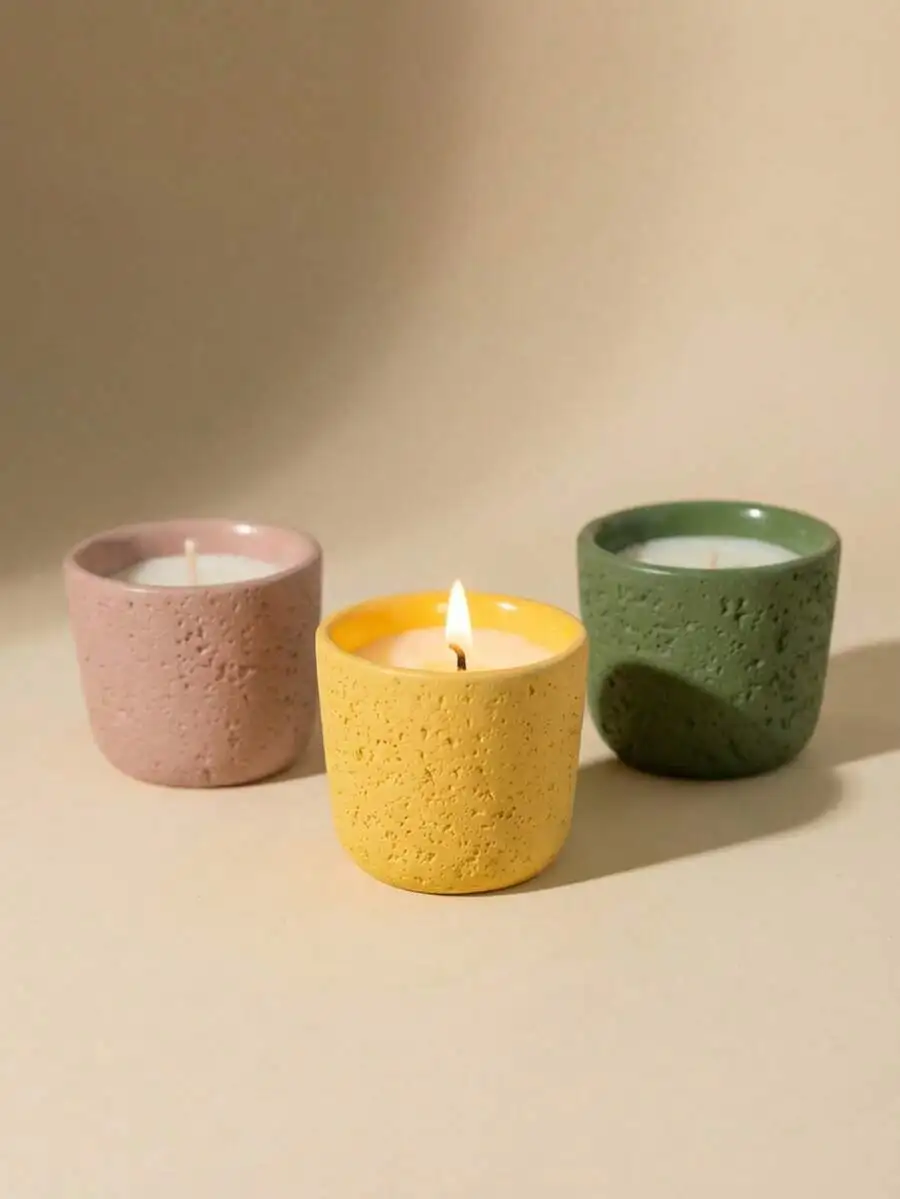 Scented Candle In Concrete Cup - Home Fragrances ulasan dan harga