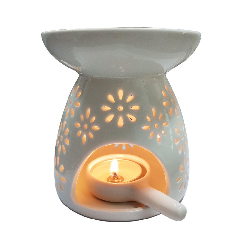 3Pcs Small Ceramic Tray Spoon  - Ceramic Oil Burner ulasan dan harga