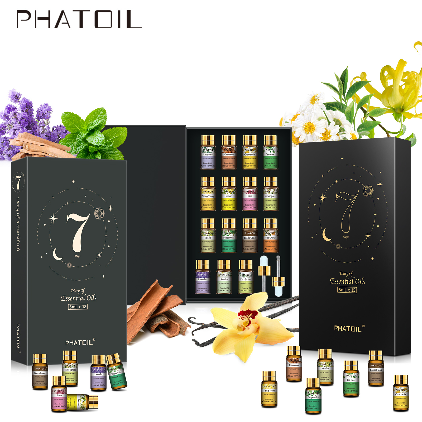 PHATOIL 12pcs/15pcs Aromathera - Fragrance Oil Set ulasan dan harga