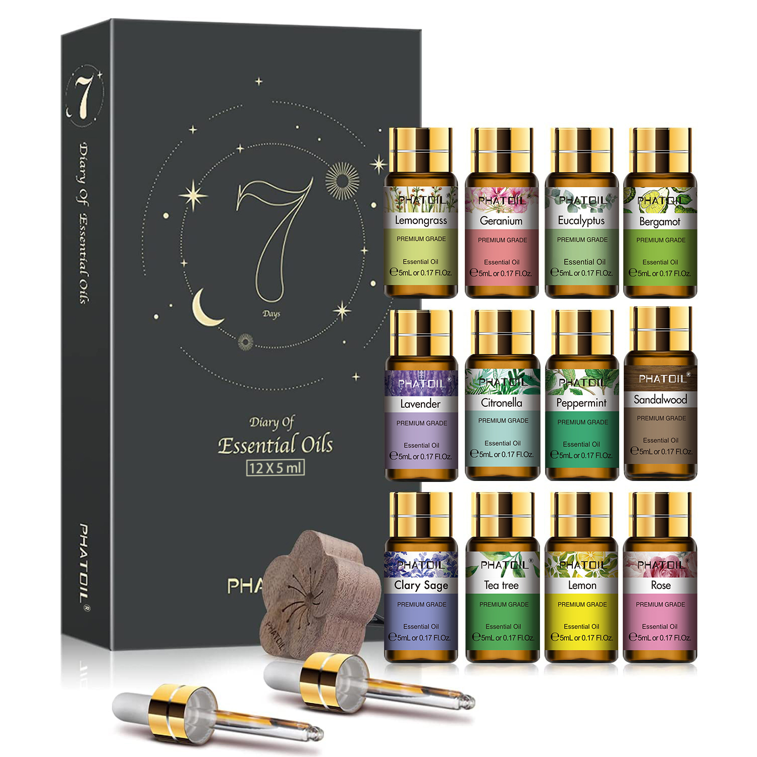 PHATOIL 12pcs/15pcs Aromathera - Fragrance Oil Set ulasan dan harga