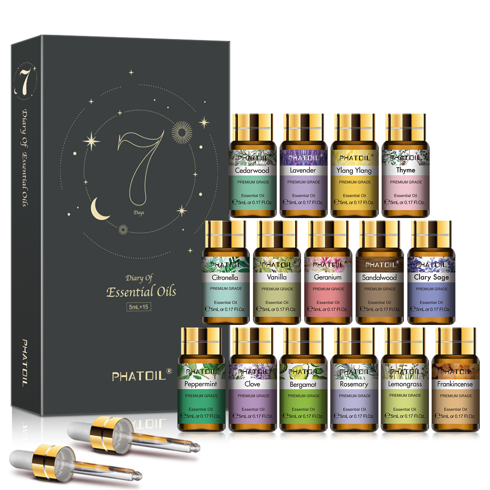 PHATOIL 12pcs/15pcs Aromathera - Fragrance Oil Set ulasan dan harga