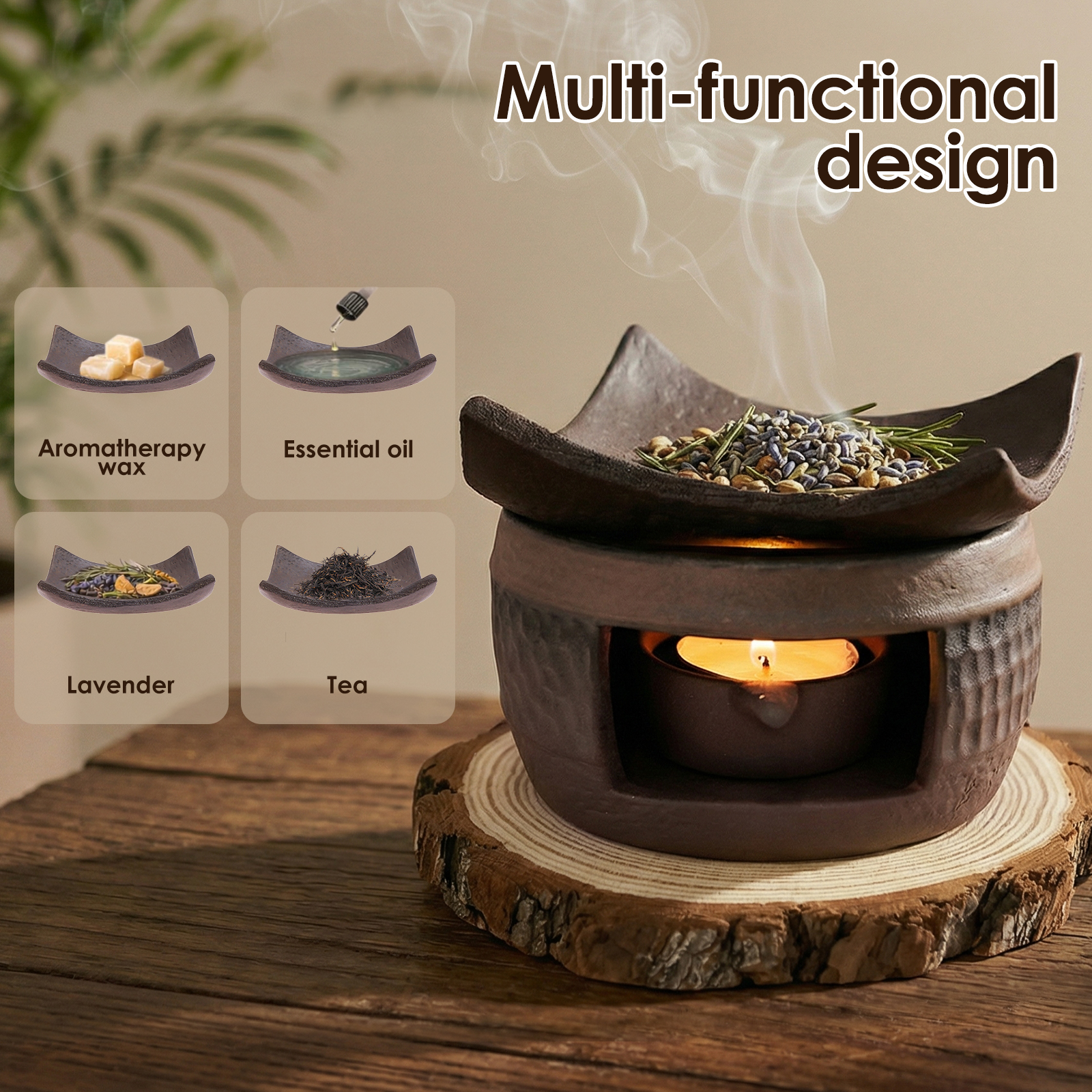 Ceramic Aromatherapy Tea Stove - Ceramic Oil Burner ulasan dan harga
