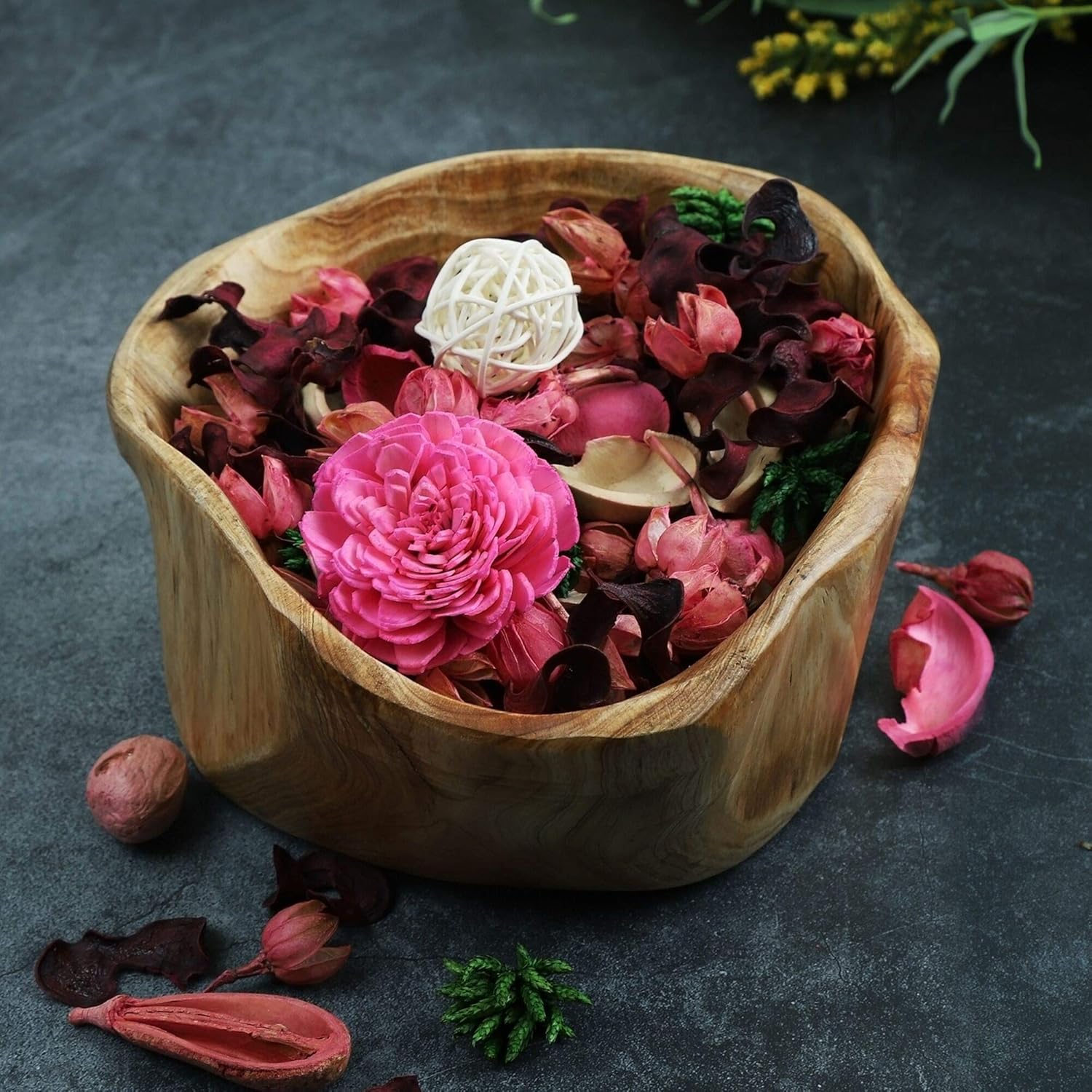Rose Scented Potpourri Bowl Fi - Home Fragrance Flowers ulasan dan harga