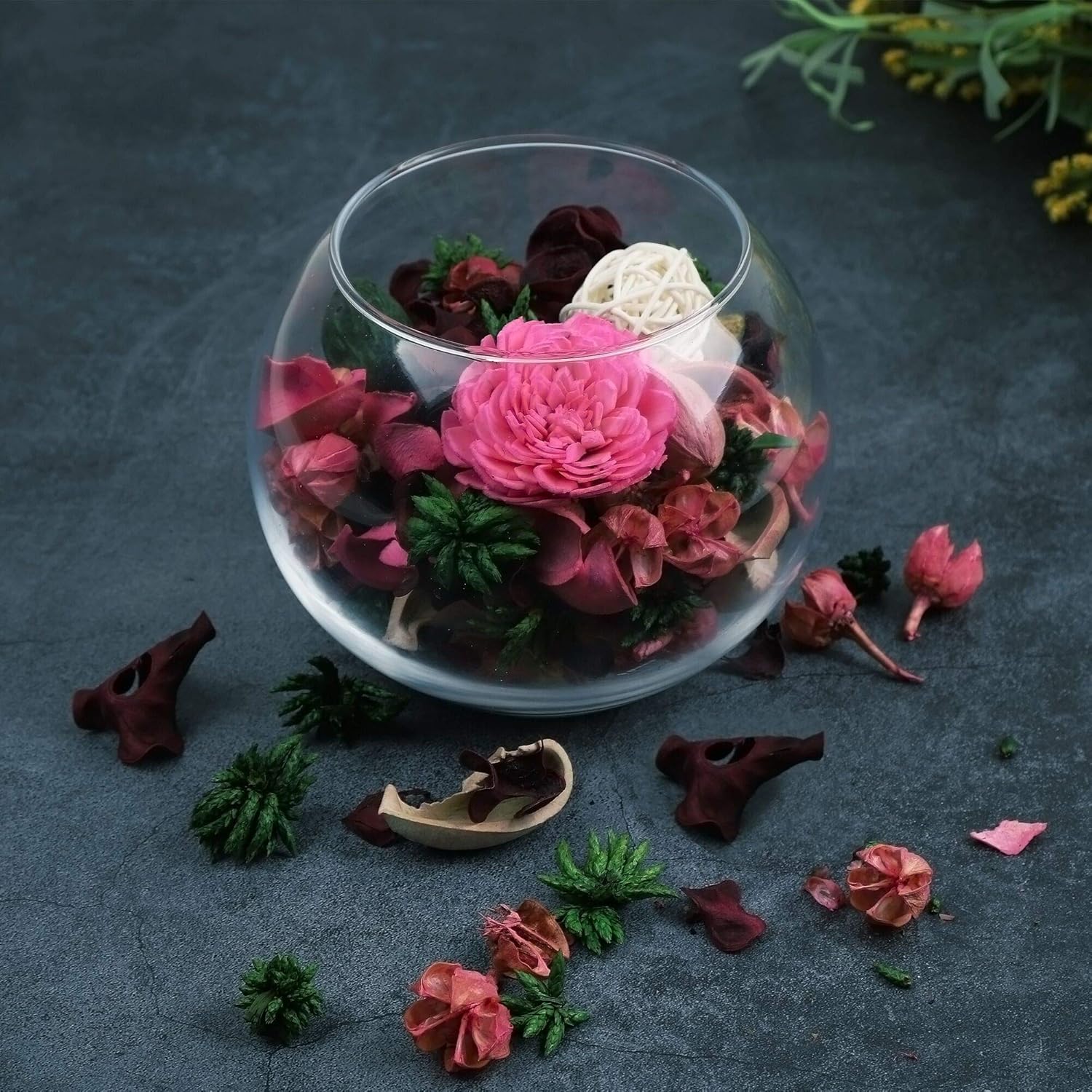 Rose Scented Potpourri Bowl Fi - Home Fragrance Flowers ulasan dan harga