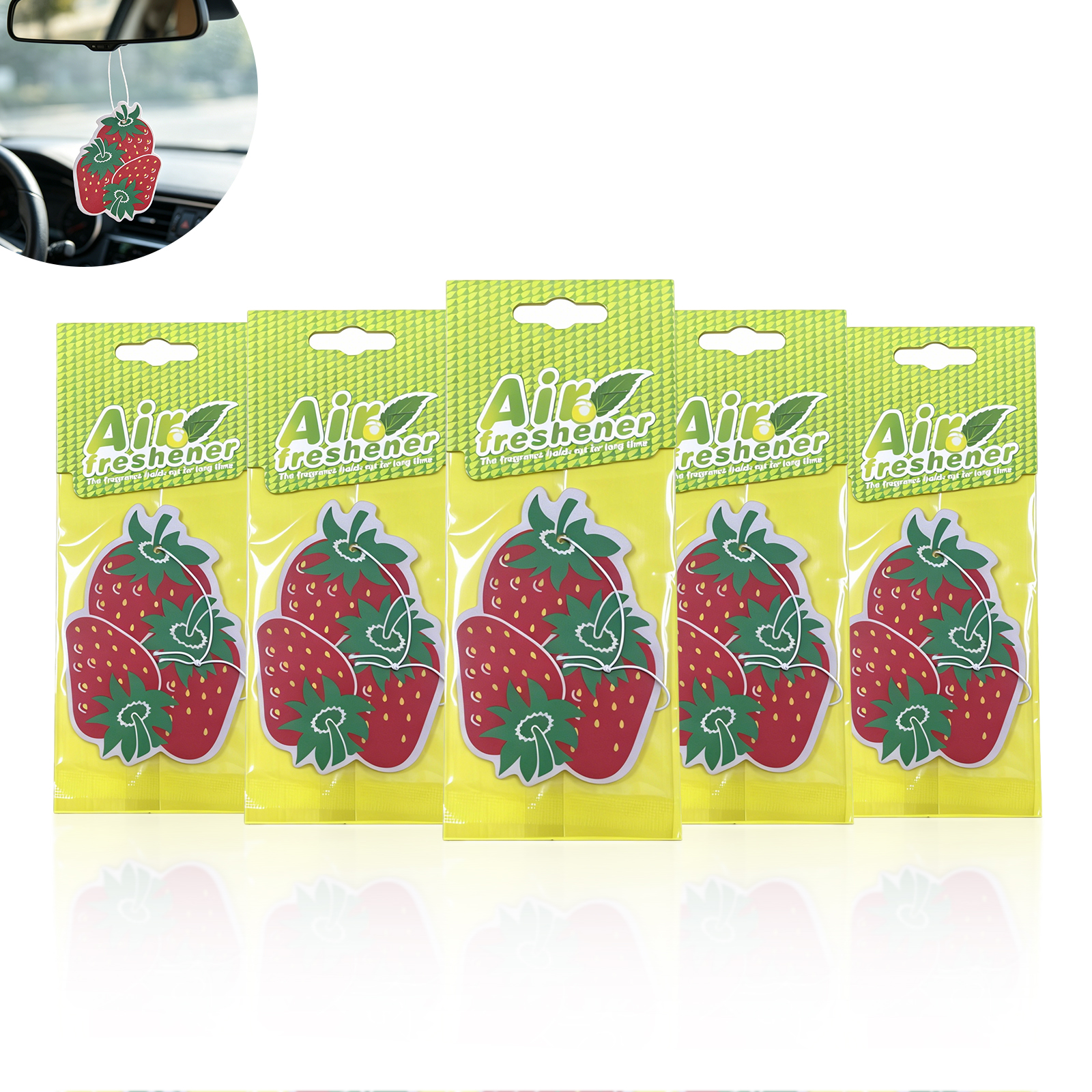3-20Pcs Strawberry Car Air Fre - Home Fragrance No 3 ulasan dan harga