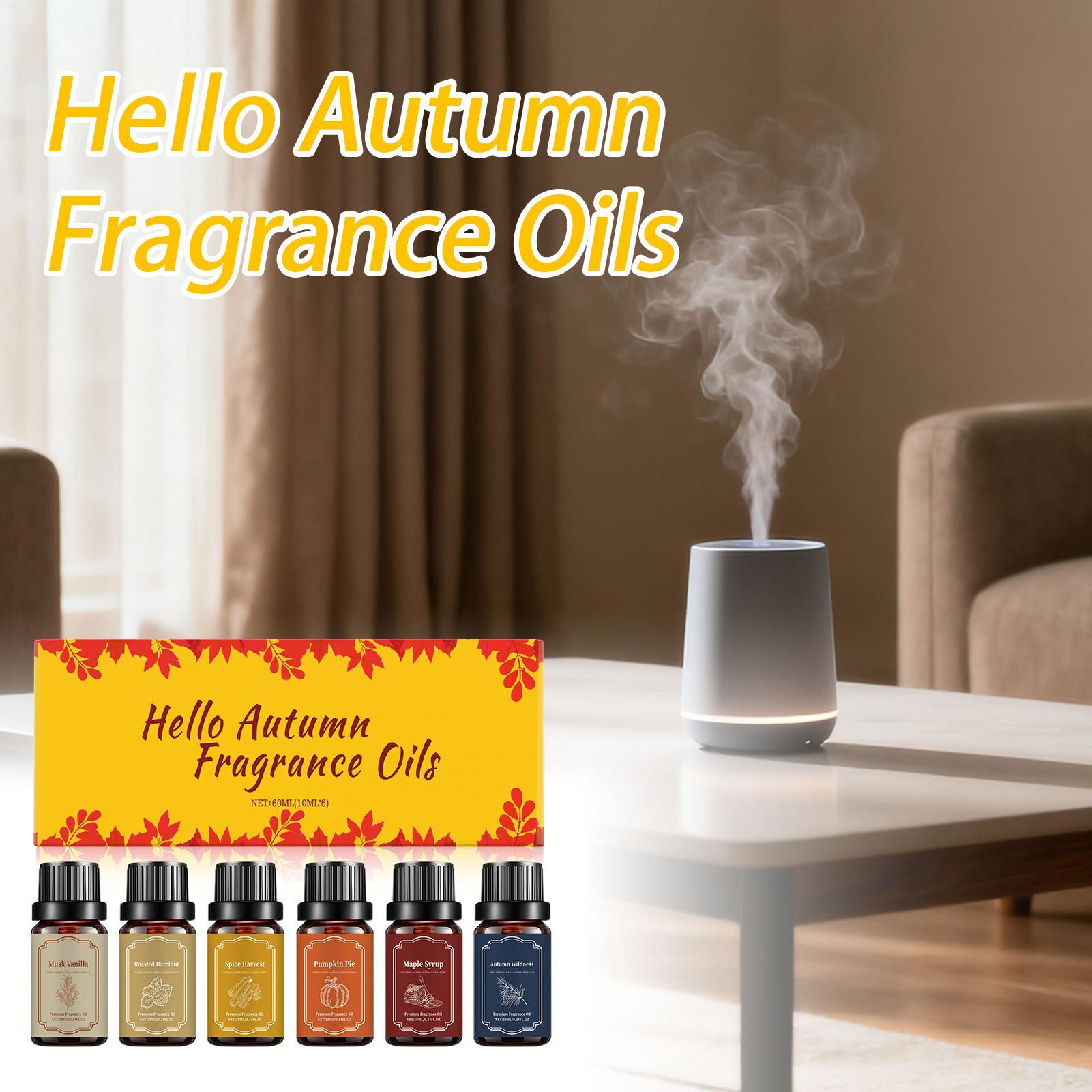 6pcs Fall Scented Diffuser Oil - Fragrance Oil Set ulasan dan harga