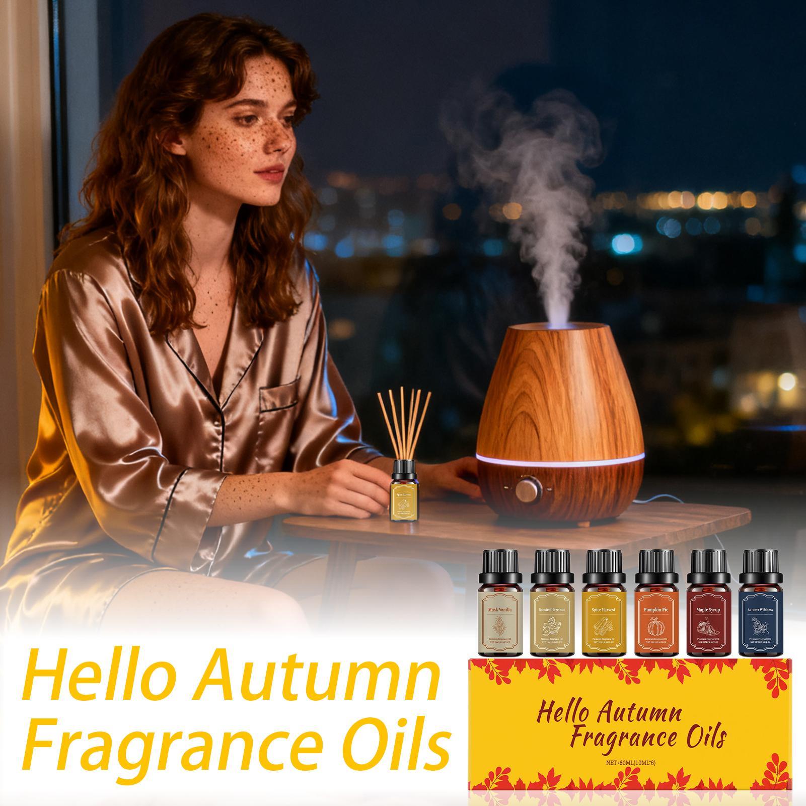6pcs Fall Scented Diffuser Oil - Fragrance Oil Set ulasan dan harga