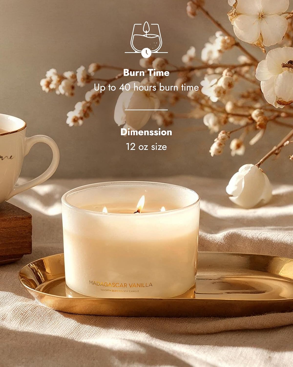 Luxury Vanilla Soy Candle, Lar - Home Fragrances ulasan dan harga