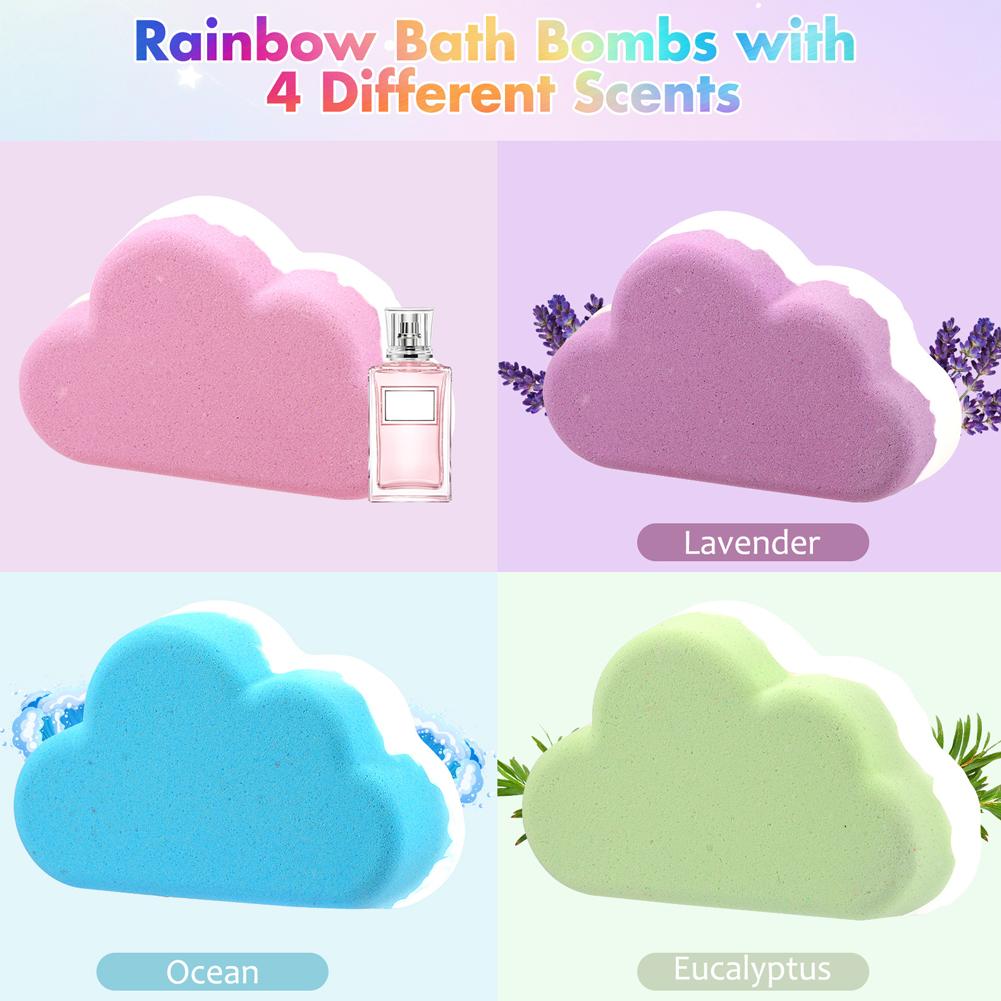 Rainbow Cloud Bath Ball for Ki - Fragrance Oil Set ulasan dan harga