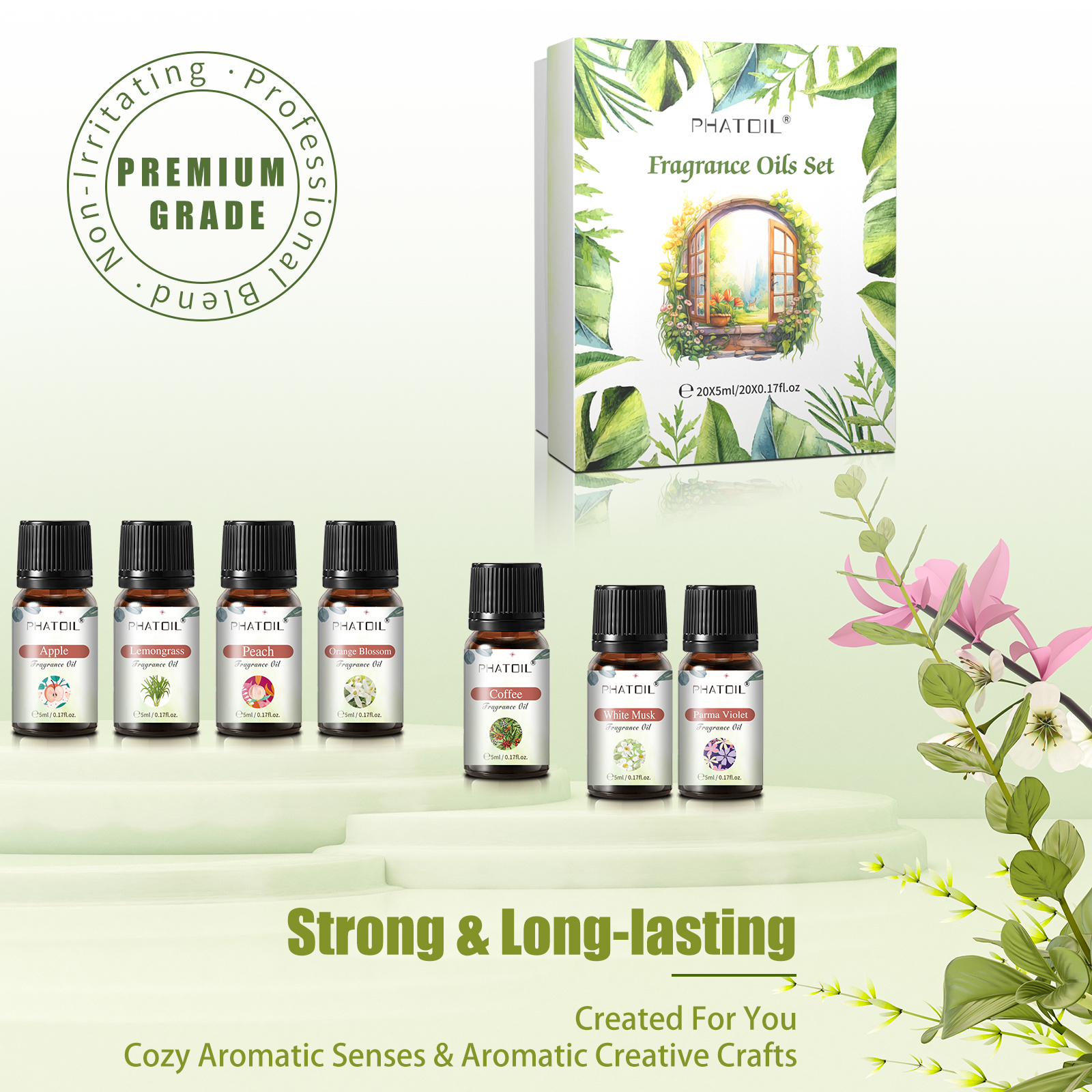 PHATOIL 20PCS Fragrance Oils S - Home Fragrance Lemongrass ulasan dan harga