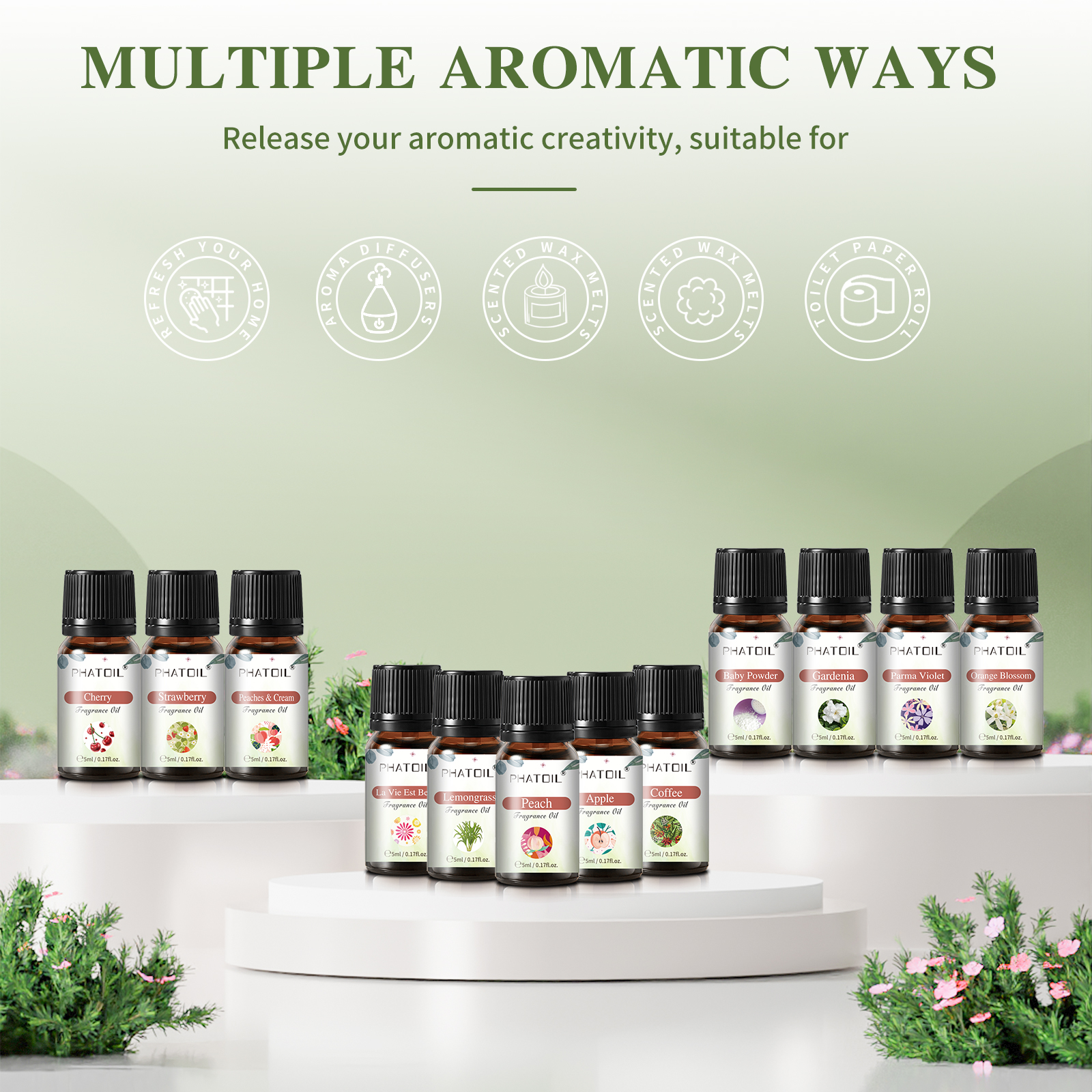 PHATOIL 20PCS Fragrance Oils S - Home Fragrance Lemongrass ulasan dan harga