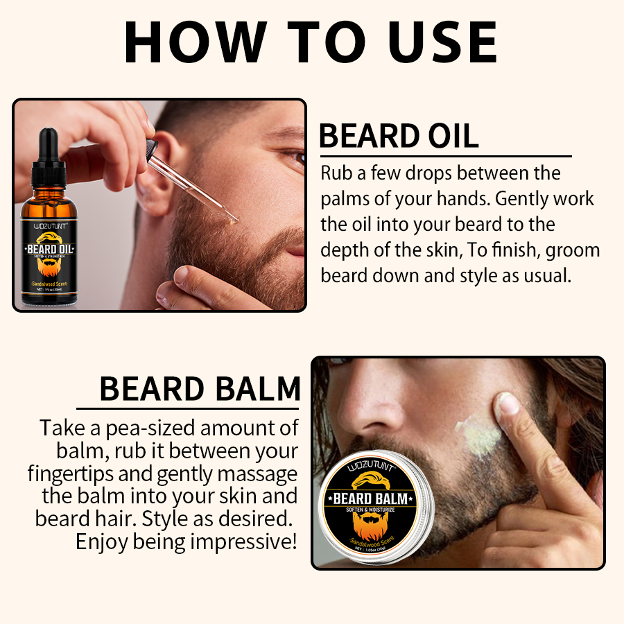 Men Beard Care Kit Beard Oil B - Fragrance Oil Set ulasan dan harga