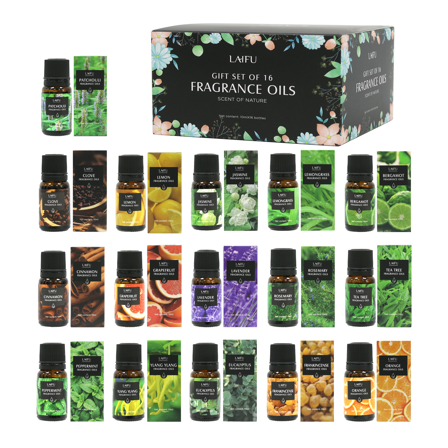16x10ml Essential Oils Set for - Home Fragrance Candles ulasan dan harga