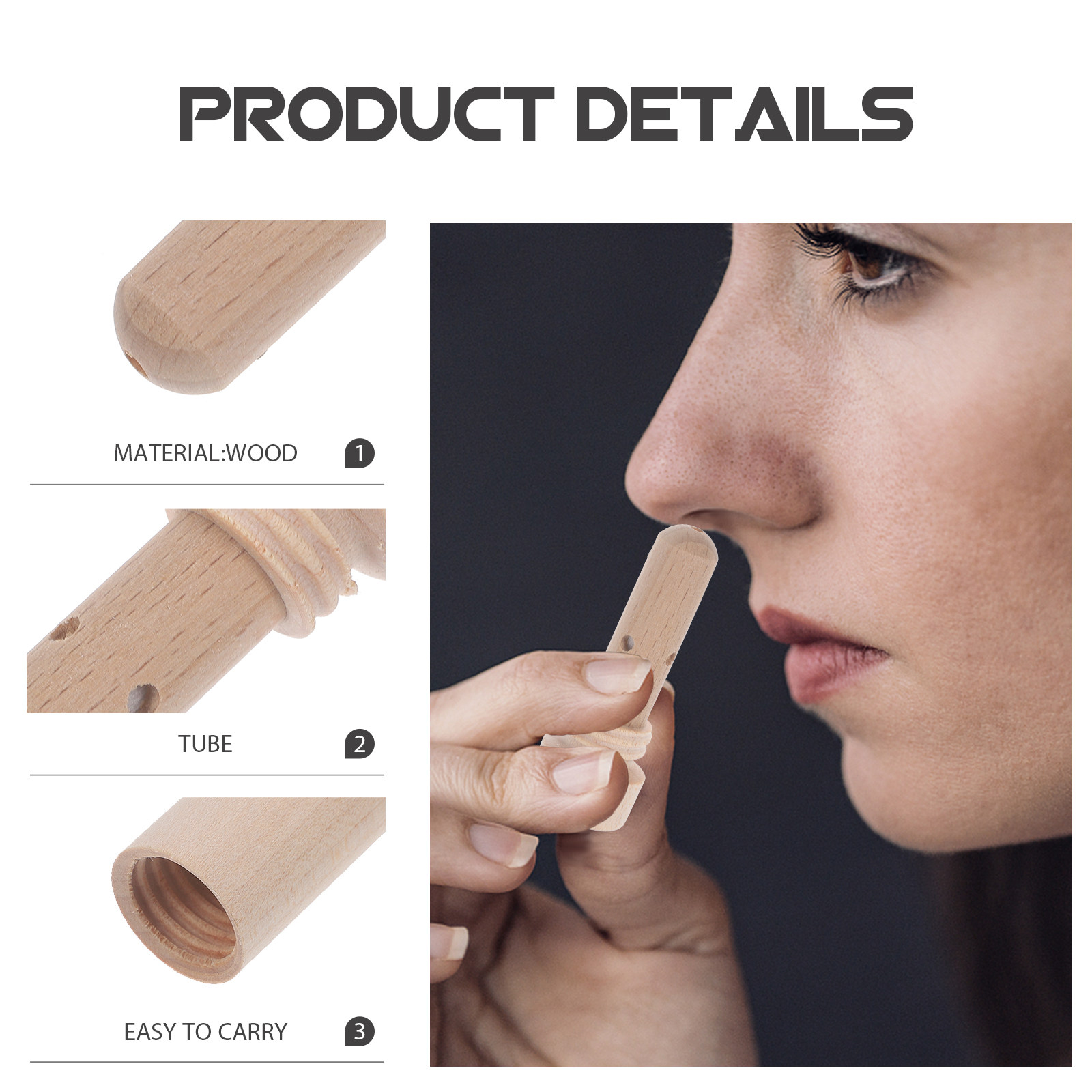 Eco Friendly Wooden Nasal Inha - Home Fragrances ulasan dan harga