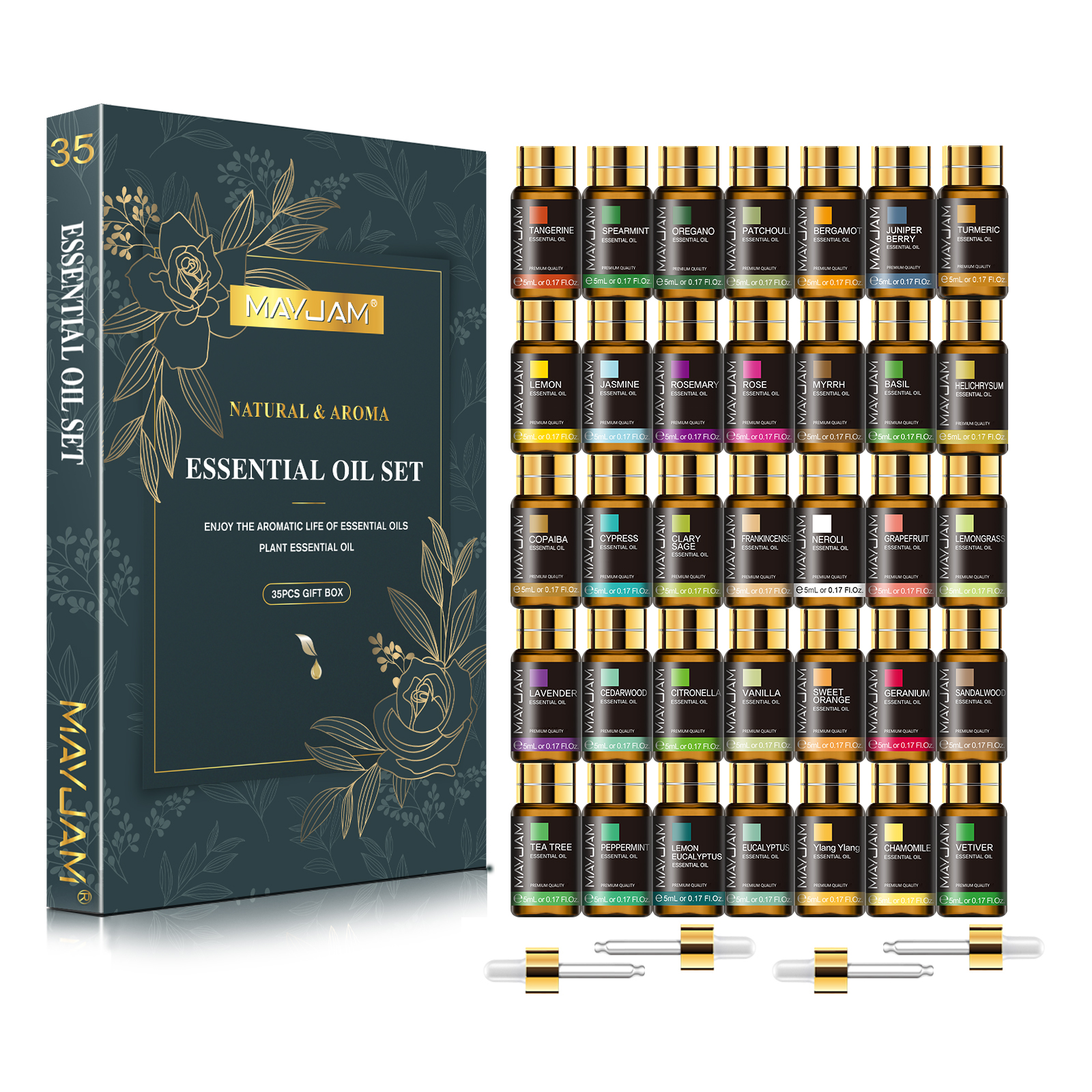 MAYJAM 35 Bottles Aromatherapy - Fragrance Oil Set ulasan dan harga
