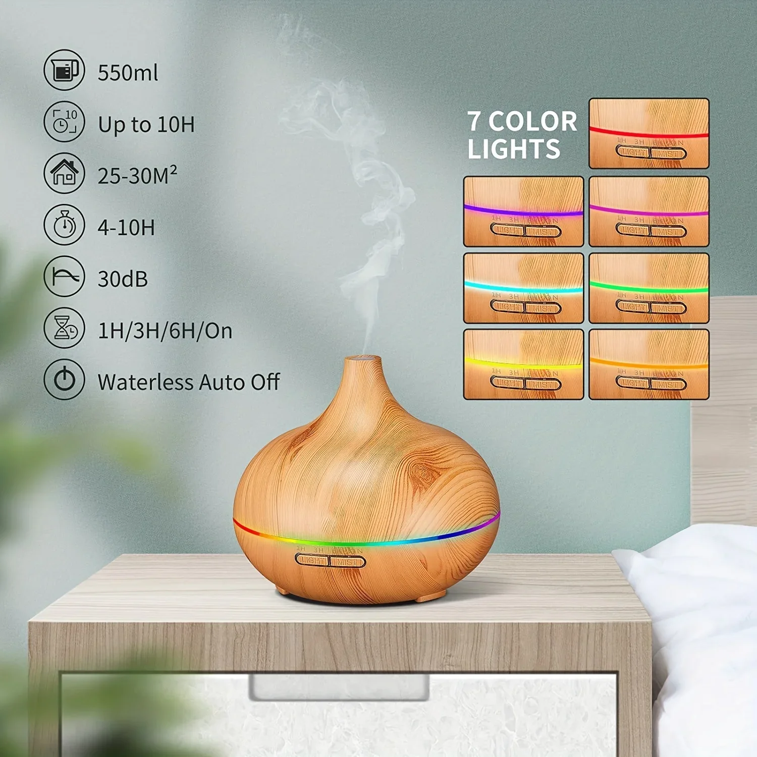 550ML Essential Oil Aroma Diff - Fragrance Oil Set ulasan dan harga
