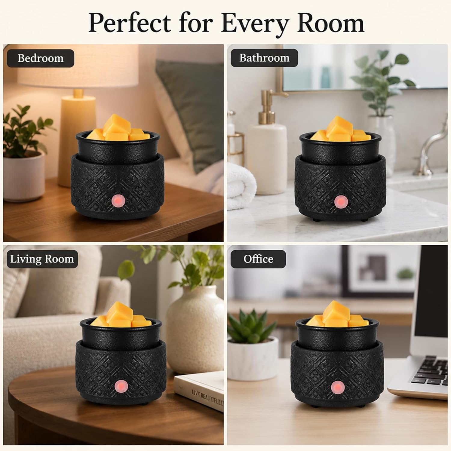 3-in-1 Ceramic Wax Melt Warmer - Home Fragrance No 3 ulasan dan harga