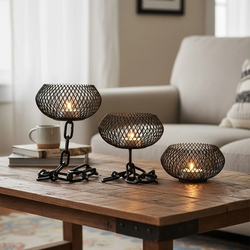 Vintage Iron Candle Holder wit - Home Fragrance Candles ulasan dan harga