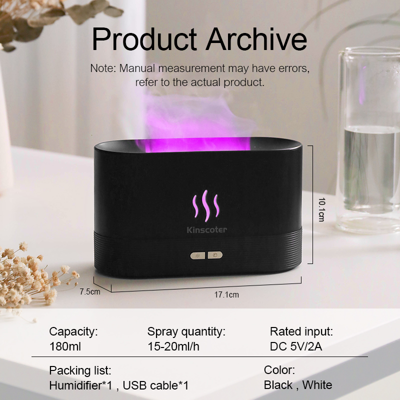 USB Desktop Flame Aroma Diffus - Fragrance Oil Set ulasan dan harga