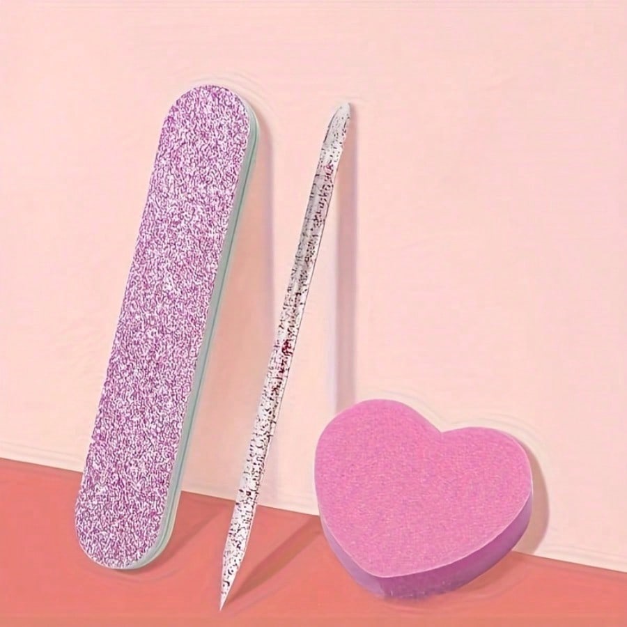 3-Piece Glitter Nail Care Set  - Home Fragrance No 3 ulasan dan harga