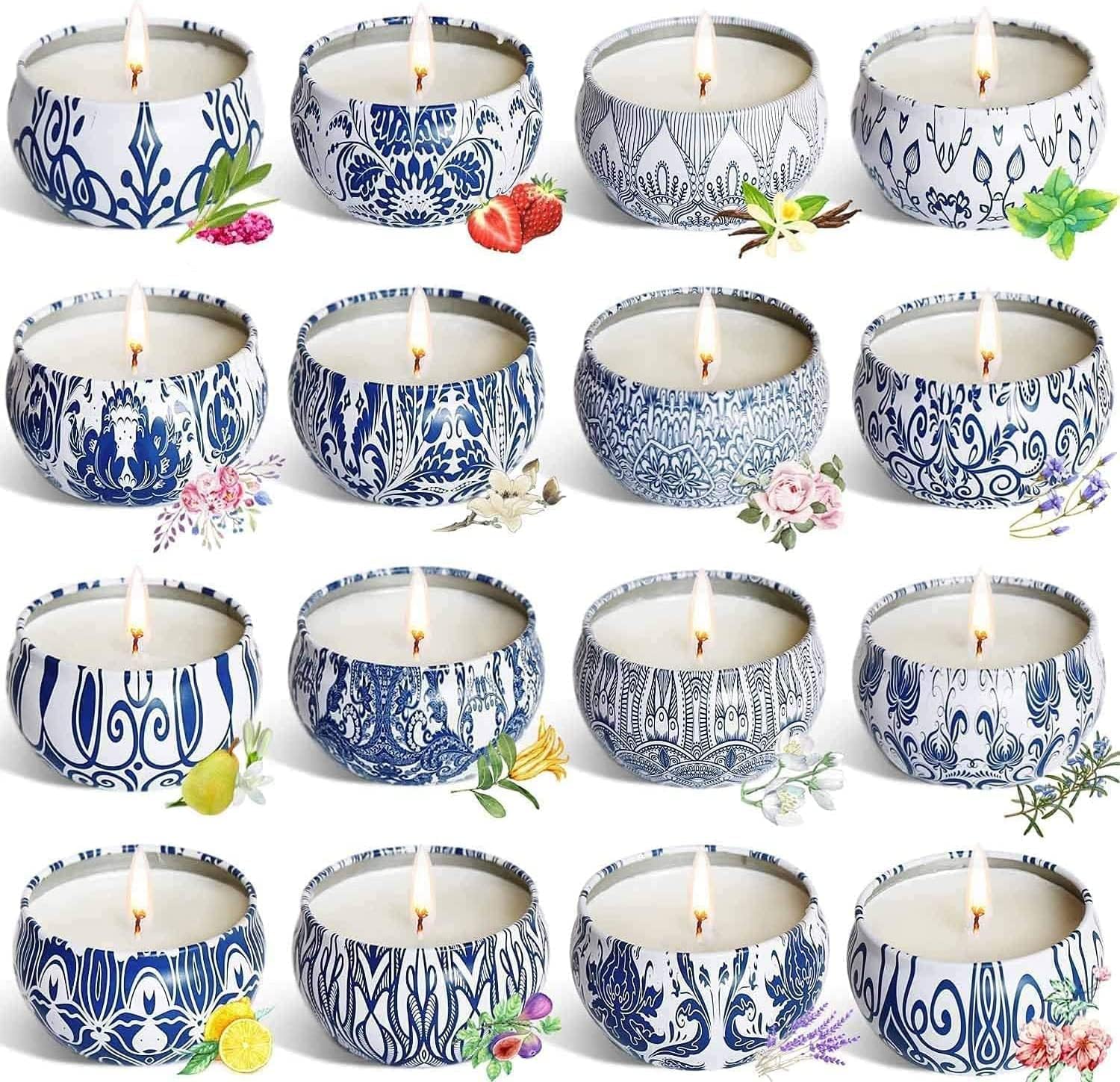 16 Pack Soy Wax Travel Tin Can - Home Fragrances ulasan dan harga